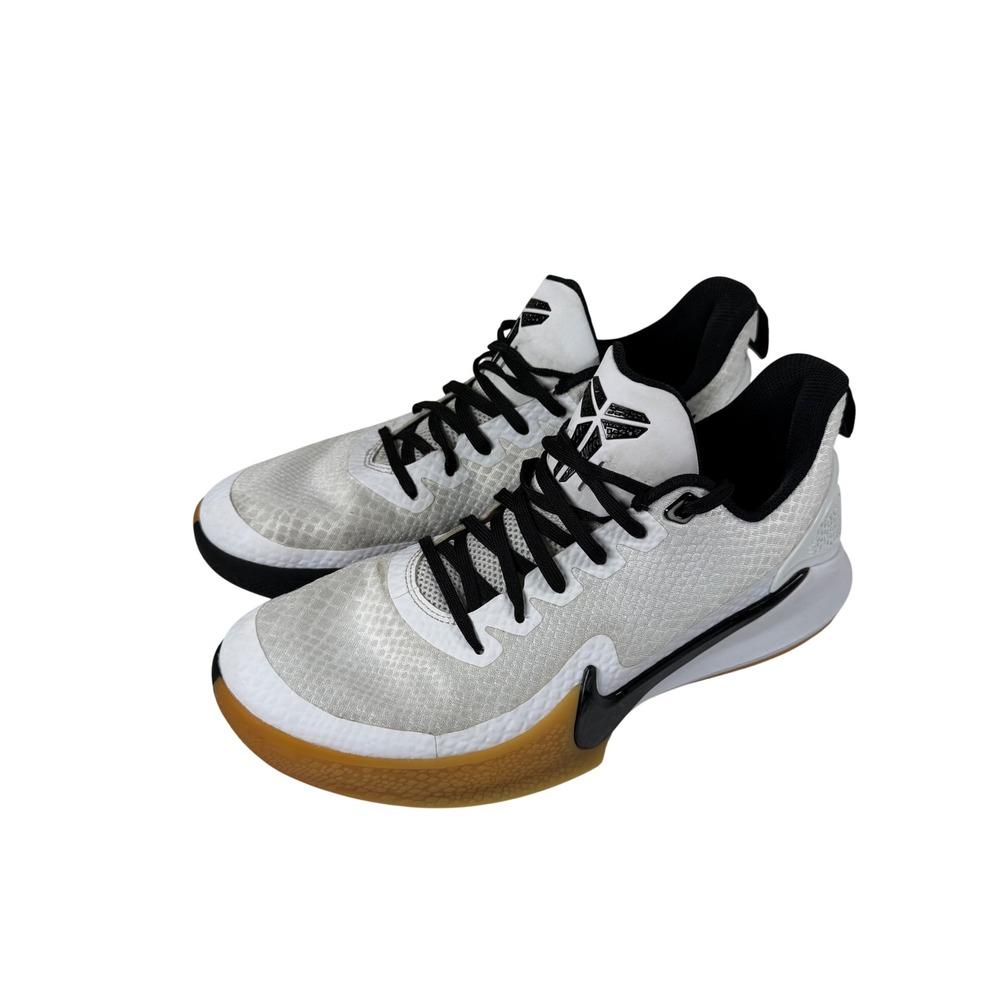 Nike Mens 8.5 Kobe Mamba Focus White Black Gum Basketball Sneakers Shoes